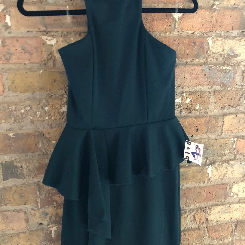 Halter Peplum Dress